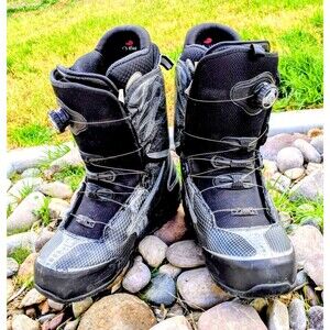 DC Status Men's 13 Boa Focus Lace System w/Exo Air Skeleton Snowboard Boots EUC